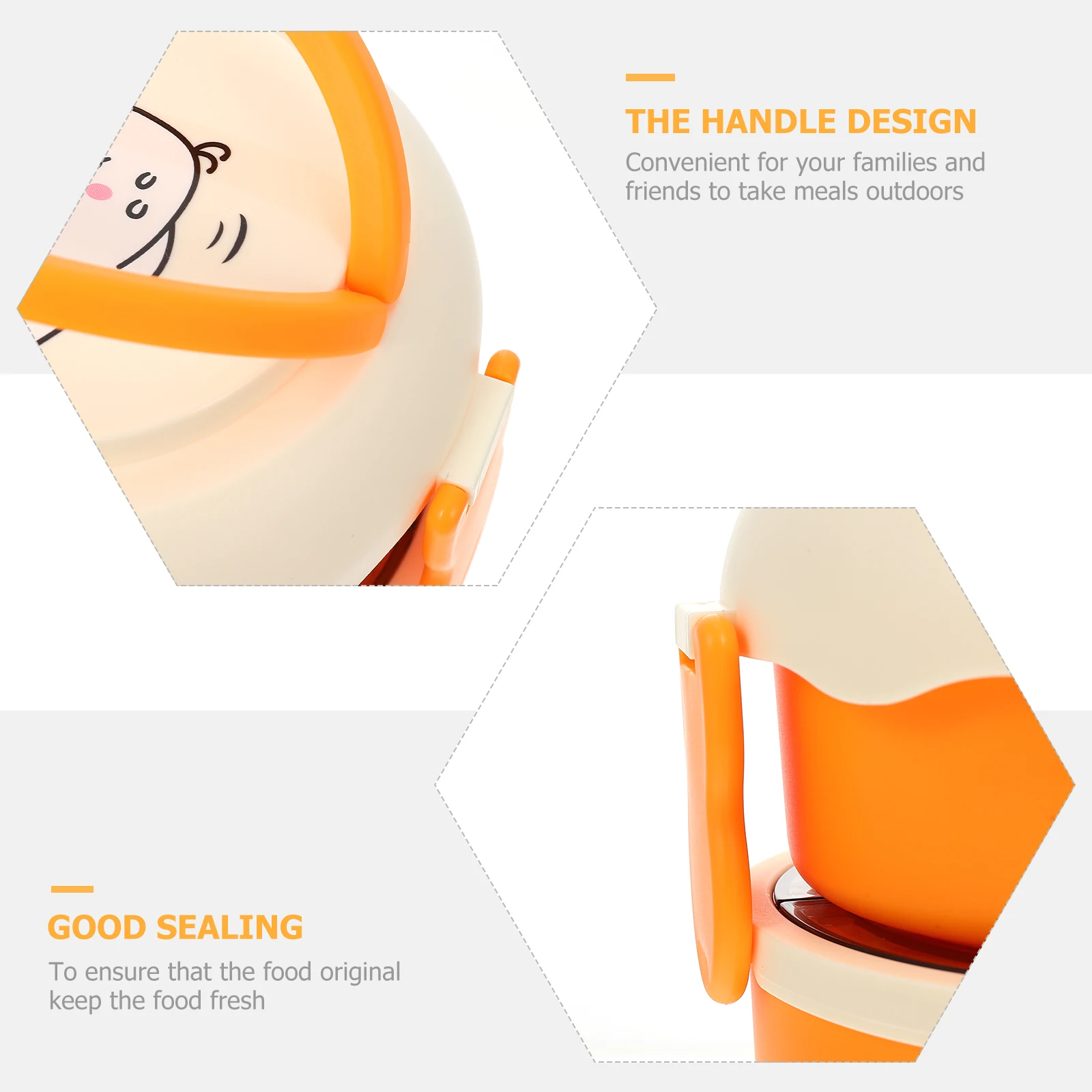 

1Pcs Double-Layer Lunch Box Portable Sealed Plastic Food Storage Box Microwave Safe for Office School Picnic Meal Storage Holder