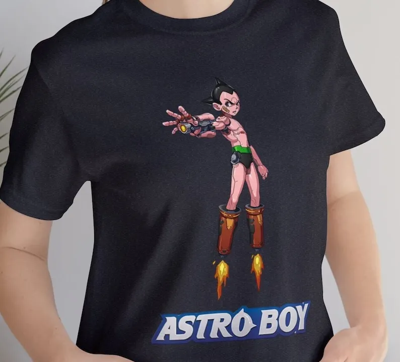 

Vintage-Style 80's T-Shirt Anime Shirt Japanese Cartoon Atom Boy Astro Tokyo Shirts Collectible Ar