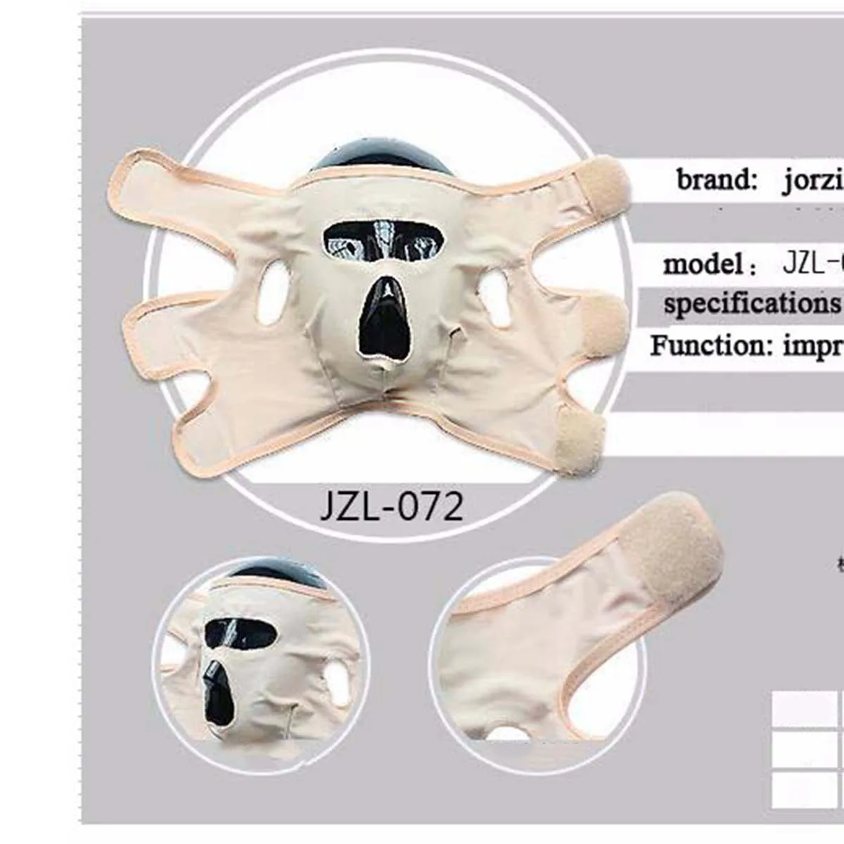 

Mask Elastic Lifting Belt For Neck Chin Cheek Tightening Full Face Thin Face Mask Lift Beauty Tool Size L