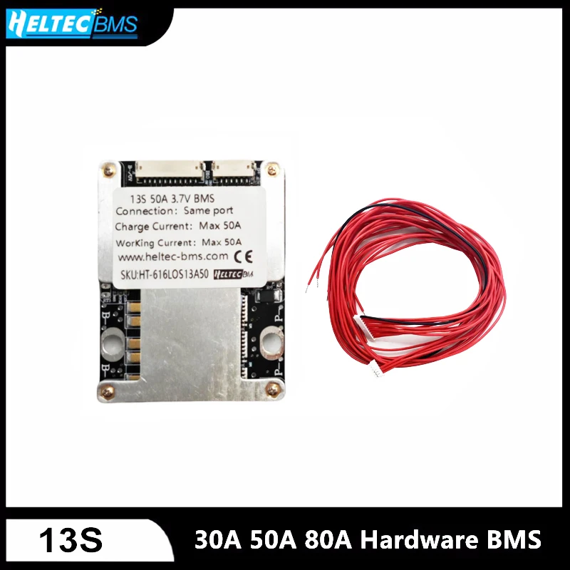 13S BMS LiFePO4 Battery 30A 50A 80A Lipo Lithium /LiFePO4 Battery BMS 13S Battery Management System