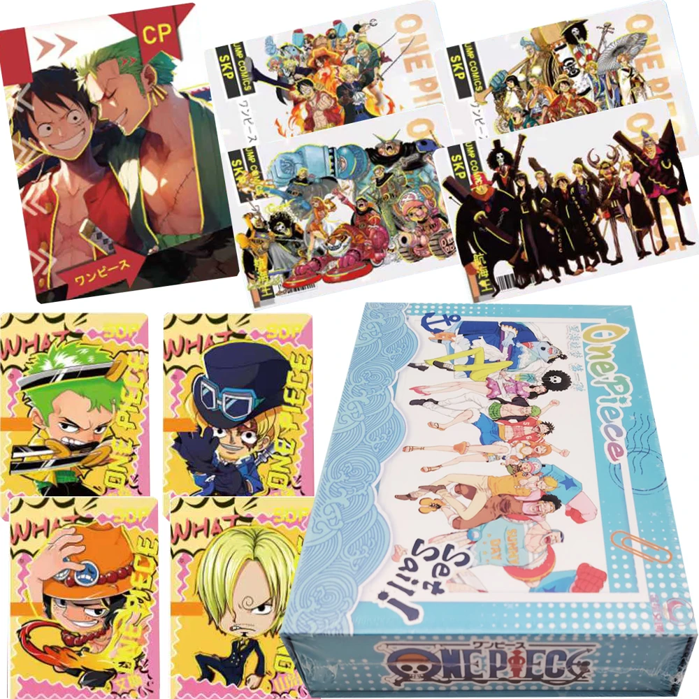 One Piece Collection Cards Hot Blooded Adventure Anime Character Halloween Playful Cute Festival Theme Cards Boys Girls Gifts