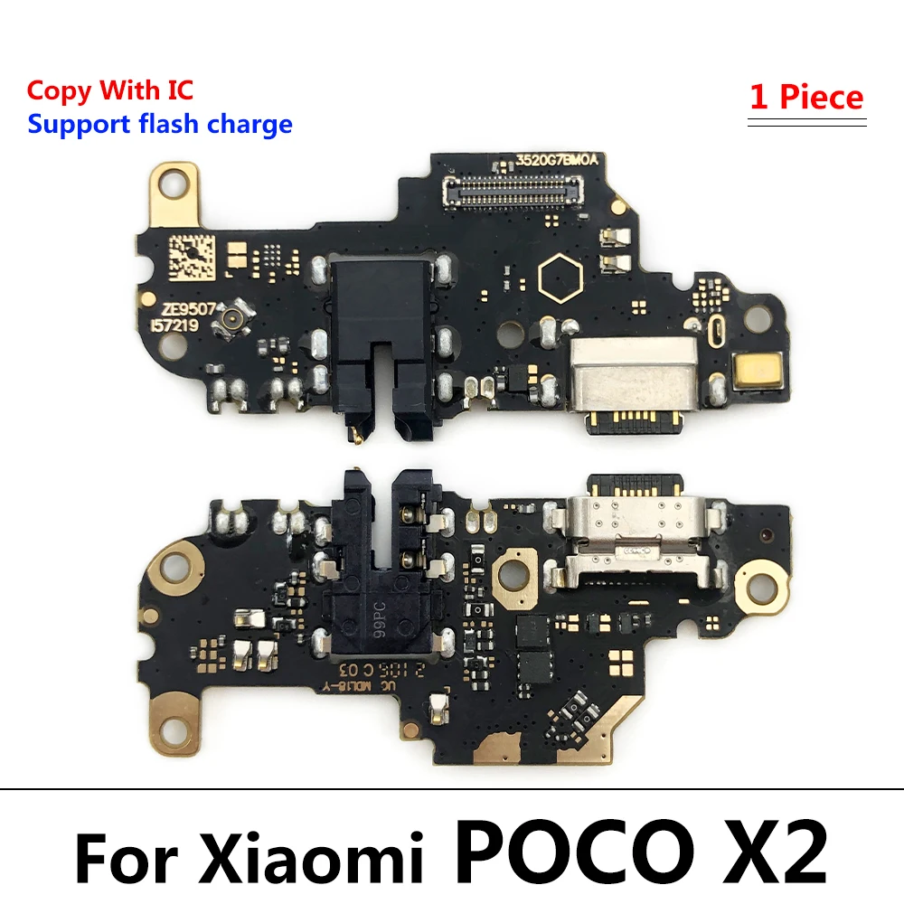 USB Type C Charger Charging Port For Xiaomi Poco F1 F2 Pro M3 F3 X2 X3 Pro NFC Dock Connector Microphone Board Flex Cable