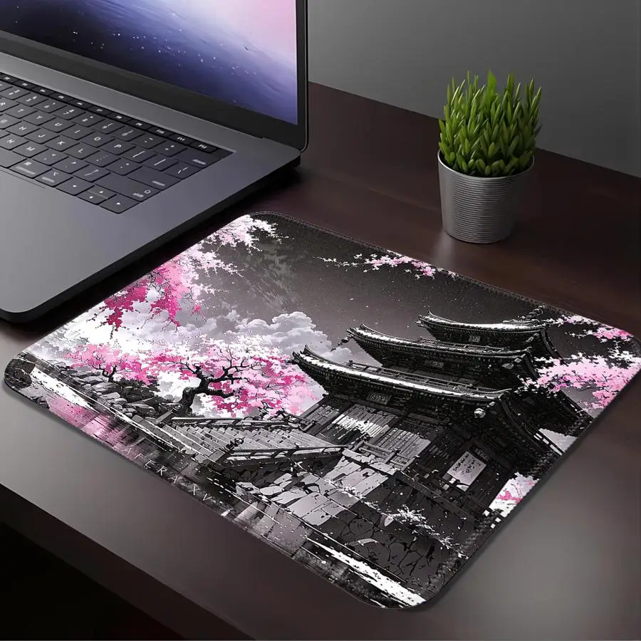 Anti slip Mouse Pad Computer Laptop Pad Game Console Pad Desk accessories Keyboard Mouse Pad office Pad Japanese Style Scenery