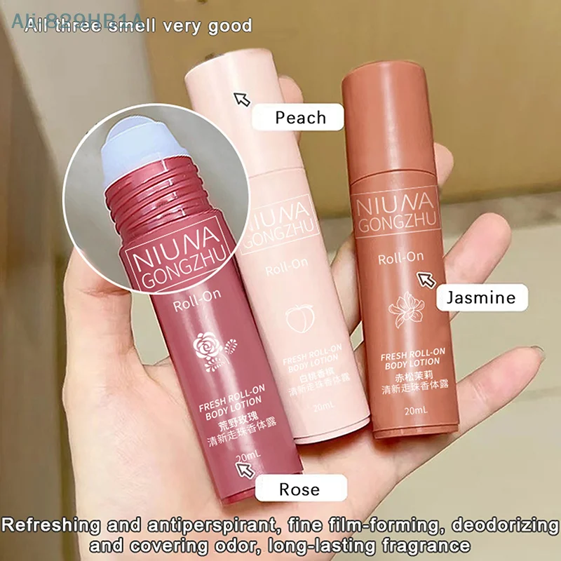 Roll-On น้ําหอม Anti-Perspirant Deodorant Body Roll-On Ball 20ml น้ําหอม Roll-On ยาวนานผู้หญิงน้ําหอมขนาดเล็ก