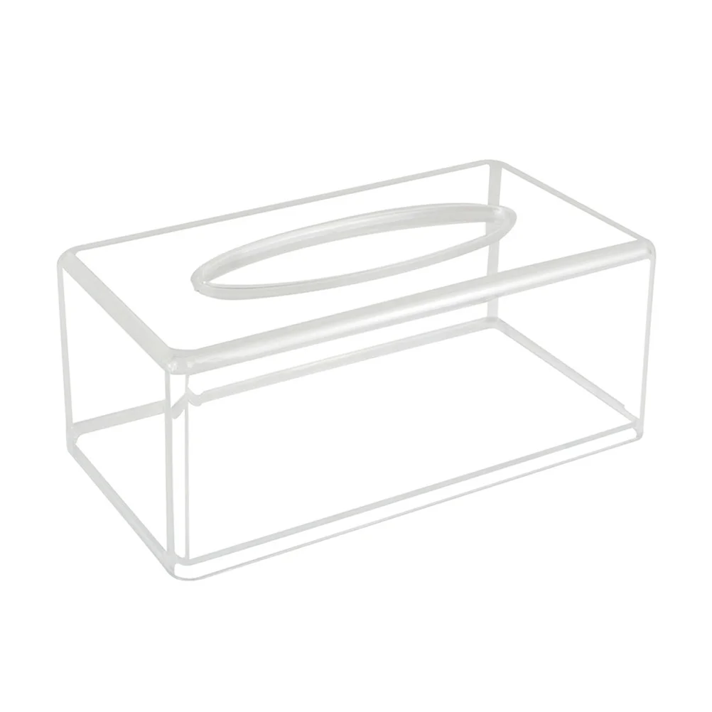 

Acrylic Tissue Holder Transparent Paper Storage Box Compact Lightweight Decorative Paper Storage Box Wipe Case