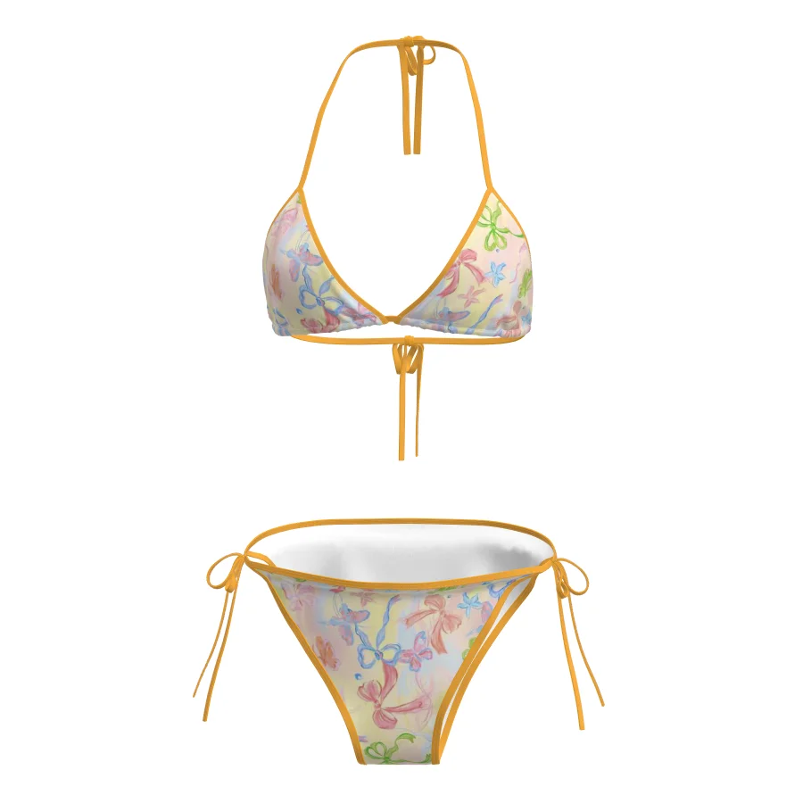 เซ็กซี่ Push Up เอวสูงชุดบิกินี่ผู้หญิง Tummy Control ตัดเสื้อดอกไม้ชุดว่ายน้ํา Beachwear ชุดว่ายน้ําชายหาด 2025 ใหม่