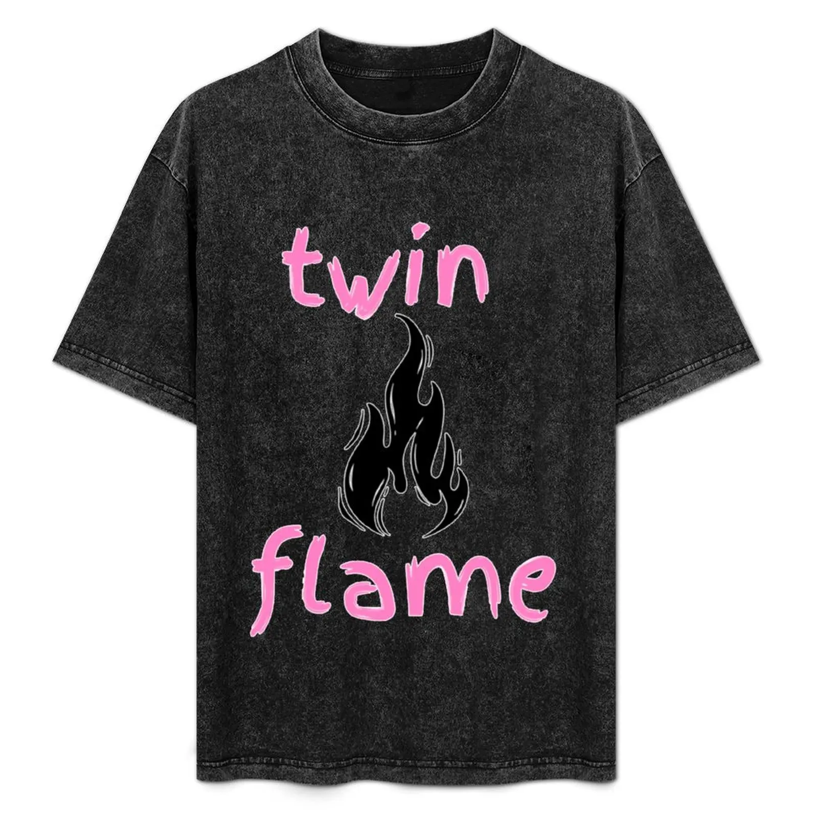 

Mgk Twin Flame T-Shirt Classic Crew Neck Cotton T-Shirt