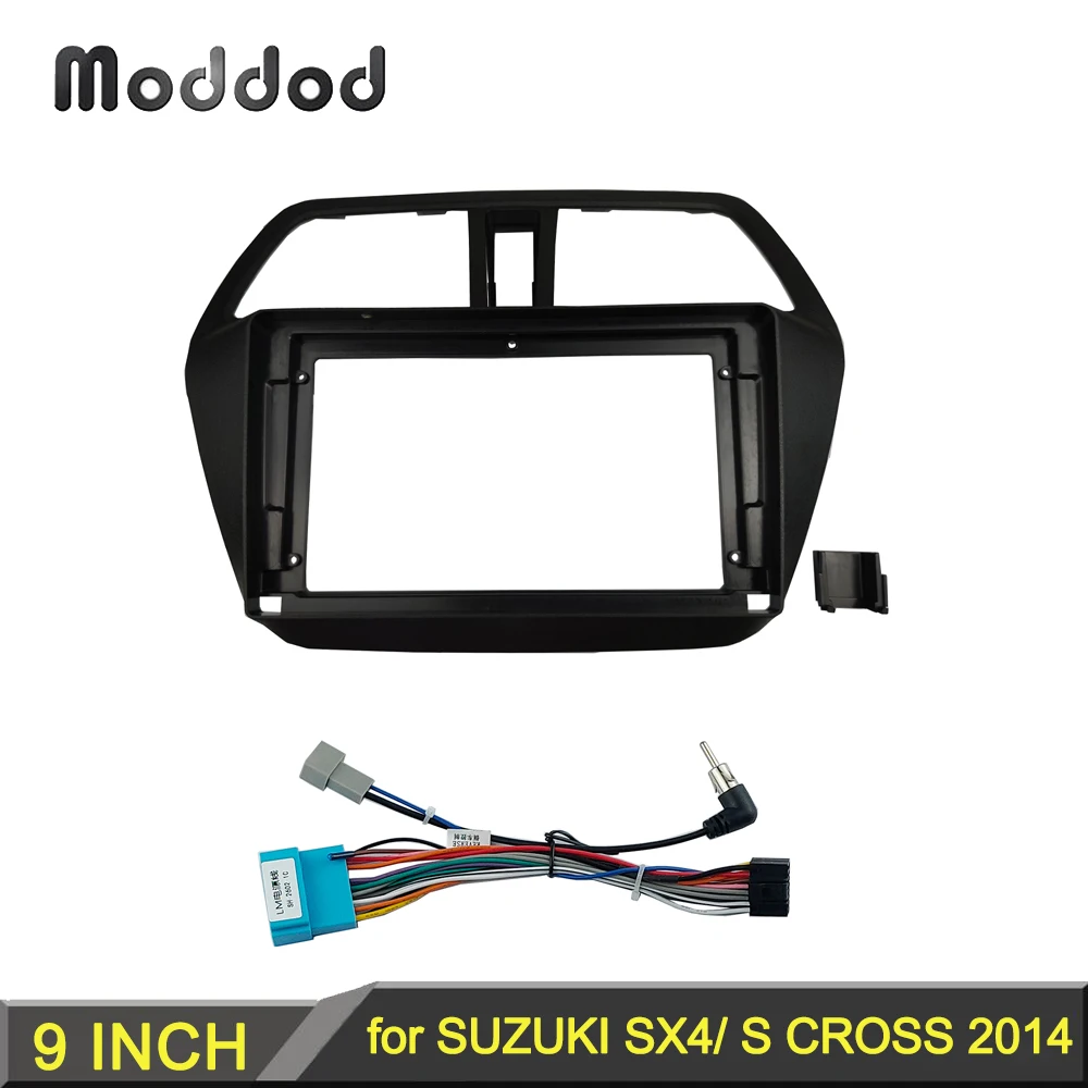 

9 INCH Car Radio Frame for SUZUKI SX4 S Cross 2013+ Dash Installation Trim Kit Android Audio GPS Navigation Fascia Stereo Panel