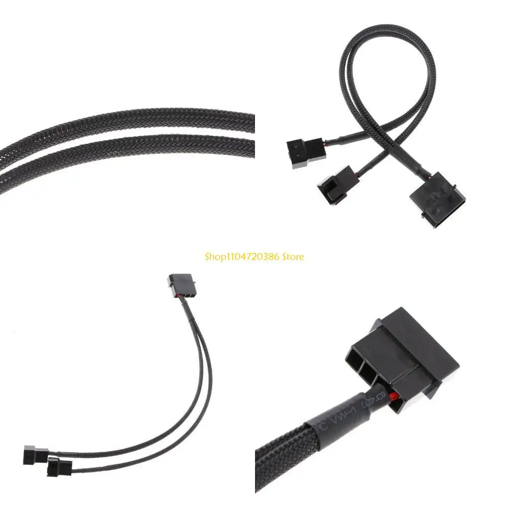 

Кабель-адаптер питания вентилятора K0EA 27 см, 1-2-контактный 4-контактный разъем Molex «папа» на 3-контактный/4-контактный