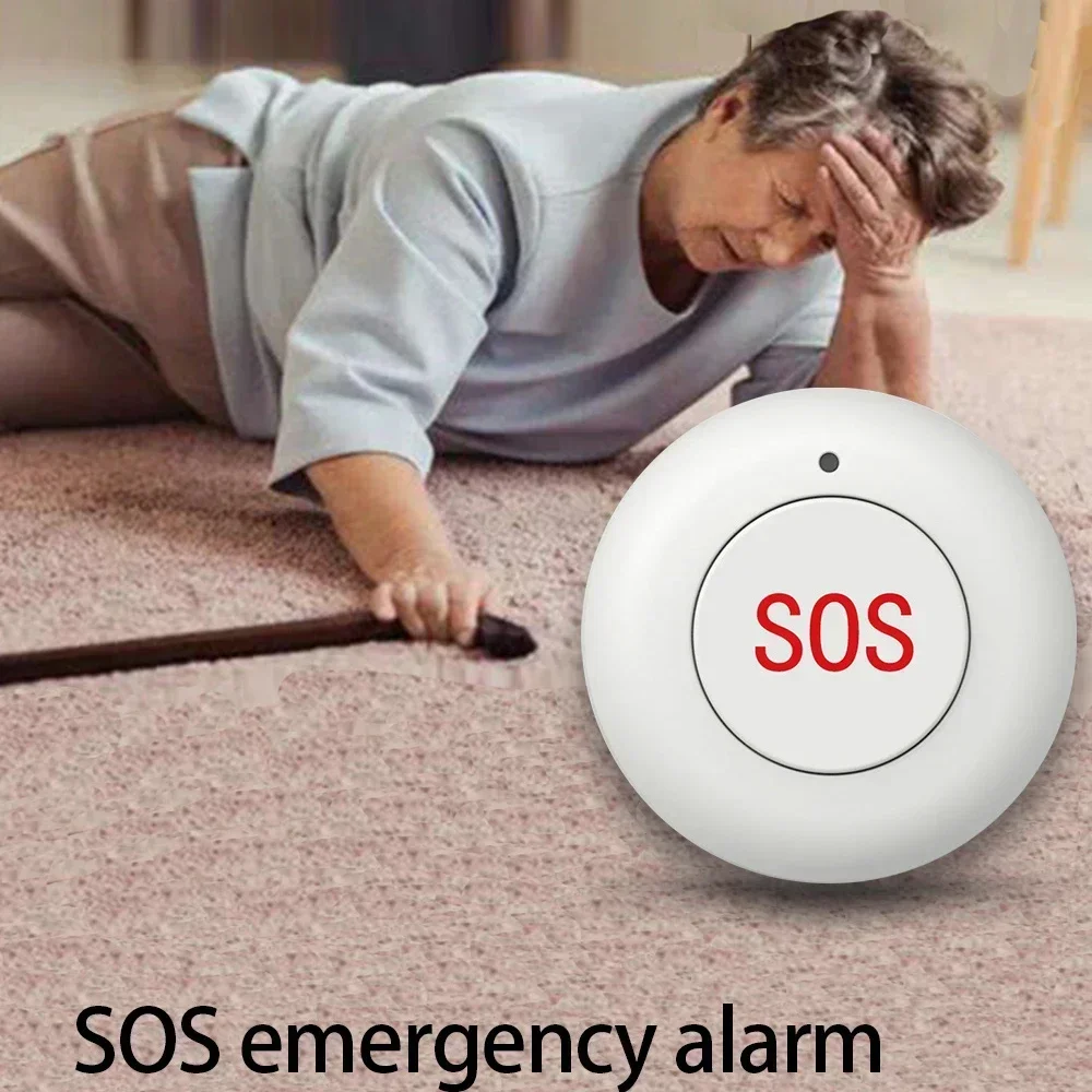 HIVA Home Security Alarm System Smart Wireless SOS Emergency Panic Button For Solar Powered Outdoor Siren