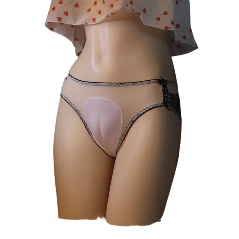 Sexy Tight Abalone Ligature Leggings Dummy Hidden Jj Lower Body Male To Female Panties Camel Toe Lace Pants