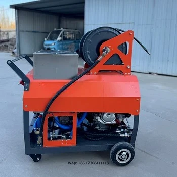 Pipe Cleaning and Dredging Machine 200bar 20lpm Sewer Cleaning and Dredging Machine with Stainless Steel Water tank