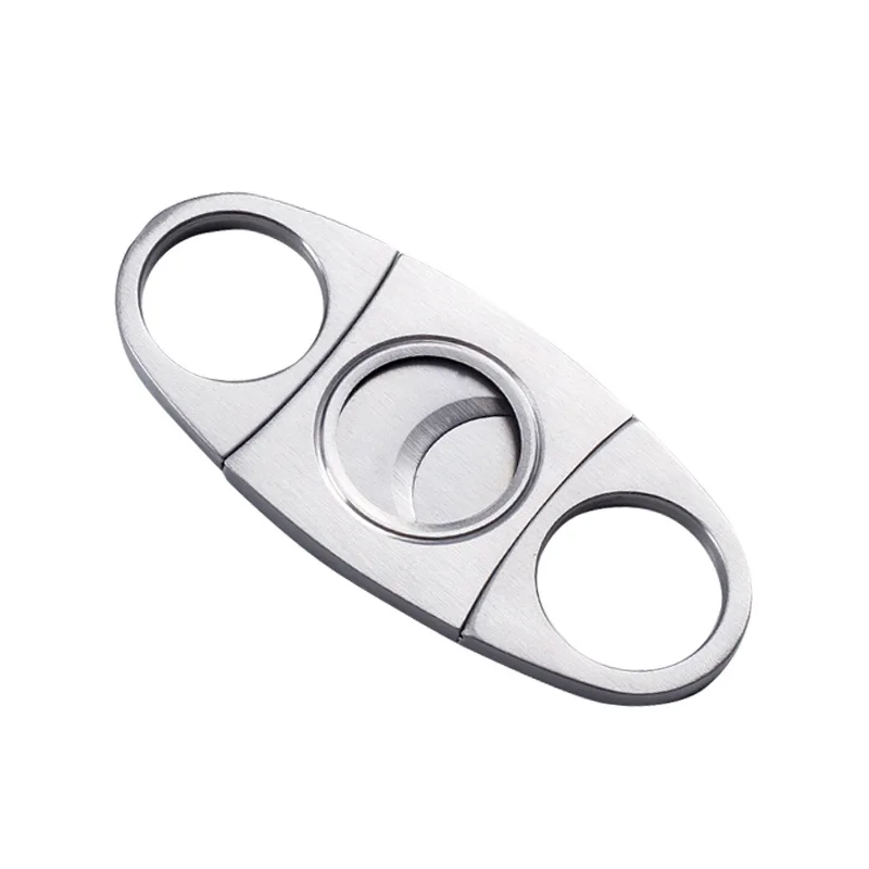 Stainless Steel Cigar Cutter Guillotine Type Double Blade Cigar Accessories Pratical Tool For Smokers