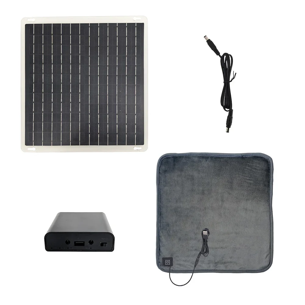 10W 5V Solar Electric Blanket, Photovoltaic Chair Mat, Winter Heated Pet Mat For Home Improvement Accessory