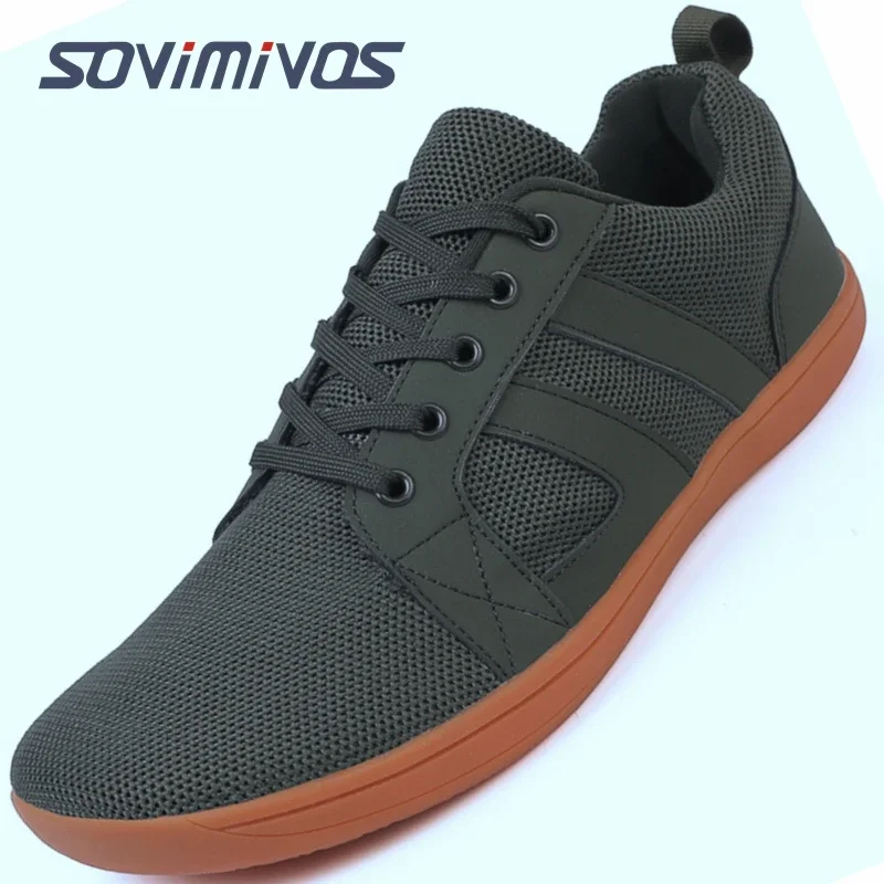 Mens Barefoot Shoes Zero Drop Minimalist Running Wide Toe Box Shoe Tennis Walking Shoes Breathable Wide Width Sneakers for Women