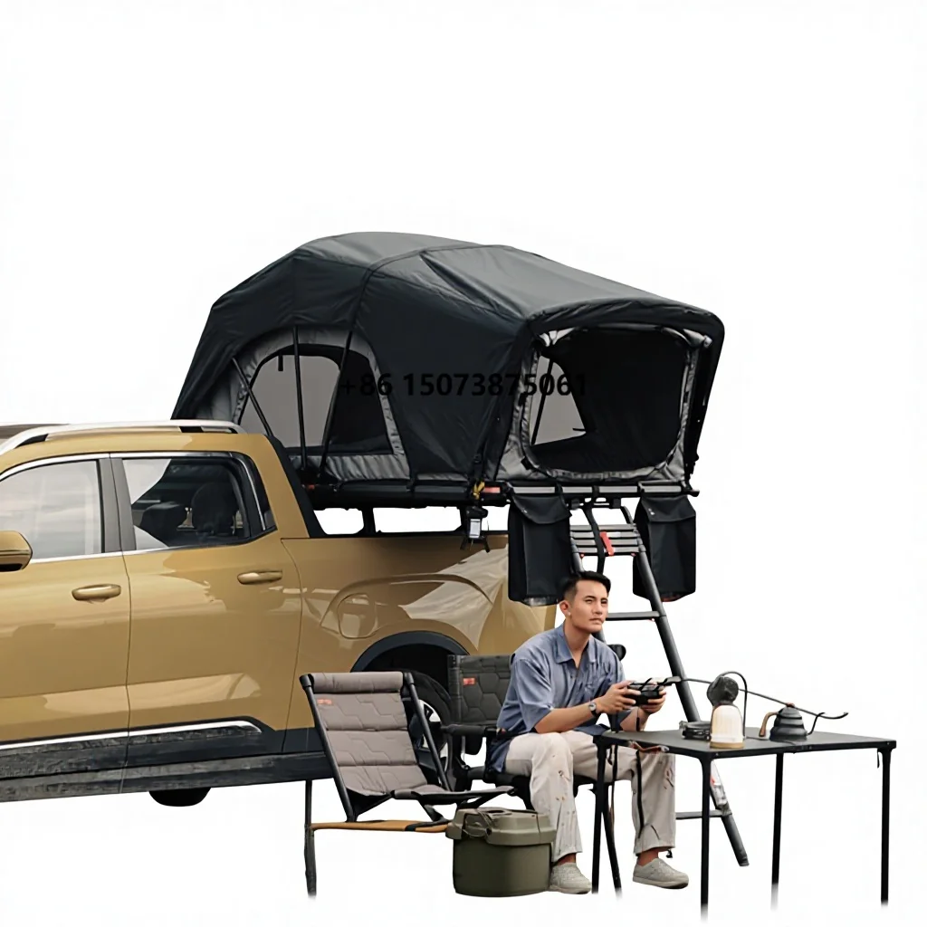 Wildland Four-Season Double-Layer Waterproof 2000-3000mm 600D Tear-Resistant Oxford Cloth Rooftop Tent No Setup Great Wall