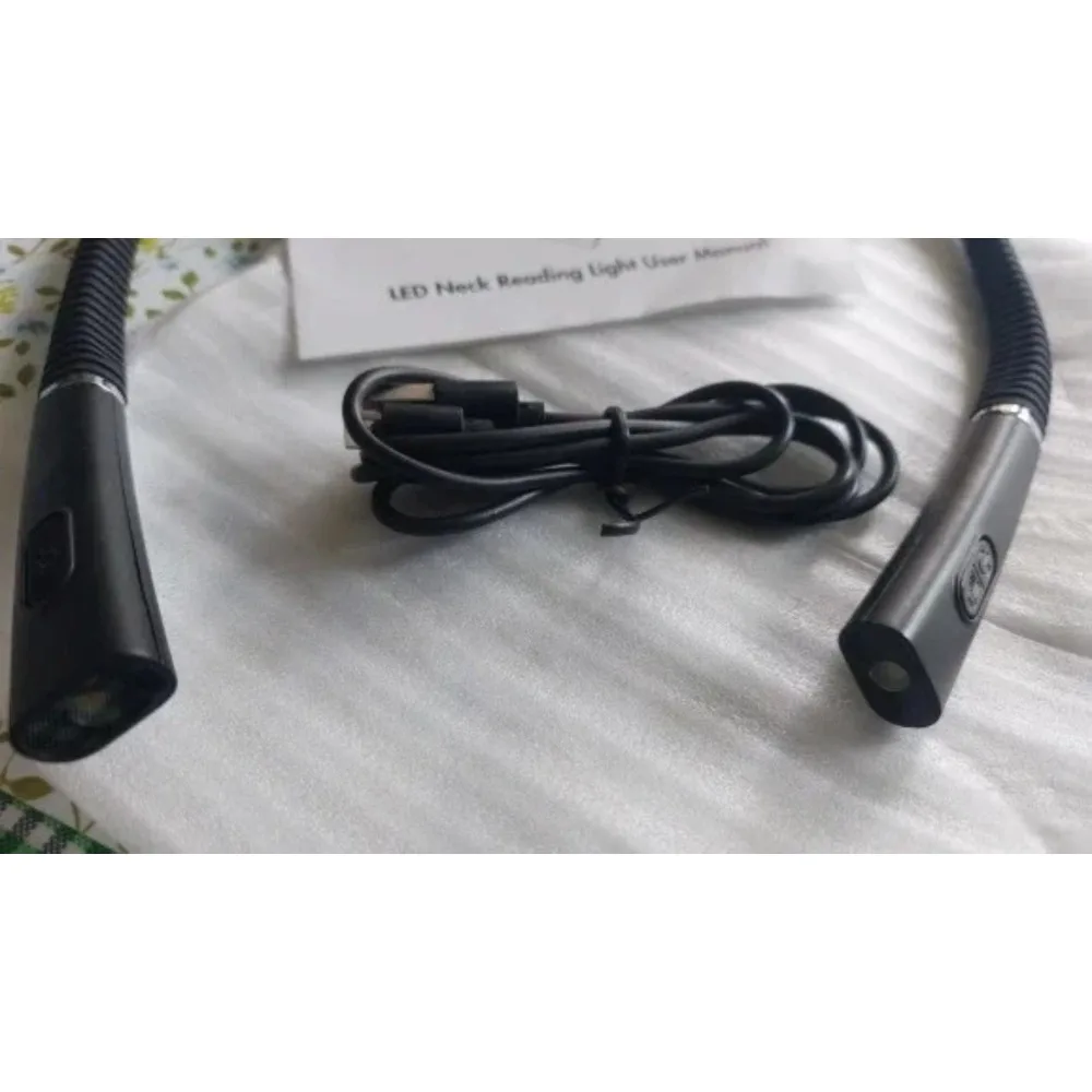 150 Lumen Mini Flexible Hanging Neck Reading Light USB Rechargeable Book Light For Reading Knitting Camping Repairing Running