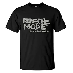 2024. Niesamowite koszulki męskie różowe topy czarne firmy Depeche Mode T Shirt Casual T-shirt oversize Dwustronne męskie koszulki z grafiką