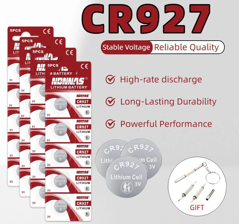 

NEW NDNNAS CR927 3V Button Cell Battery for Electronics Batteries Compatible with Many Devices High-Quality Coin Cell