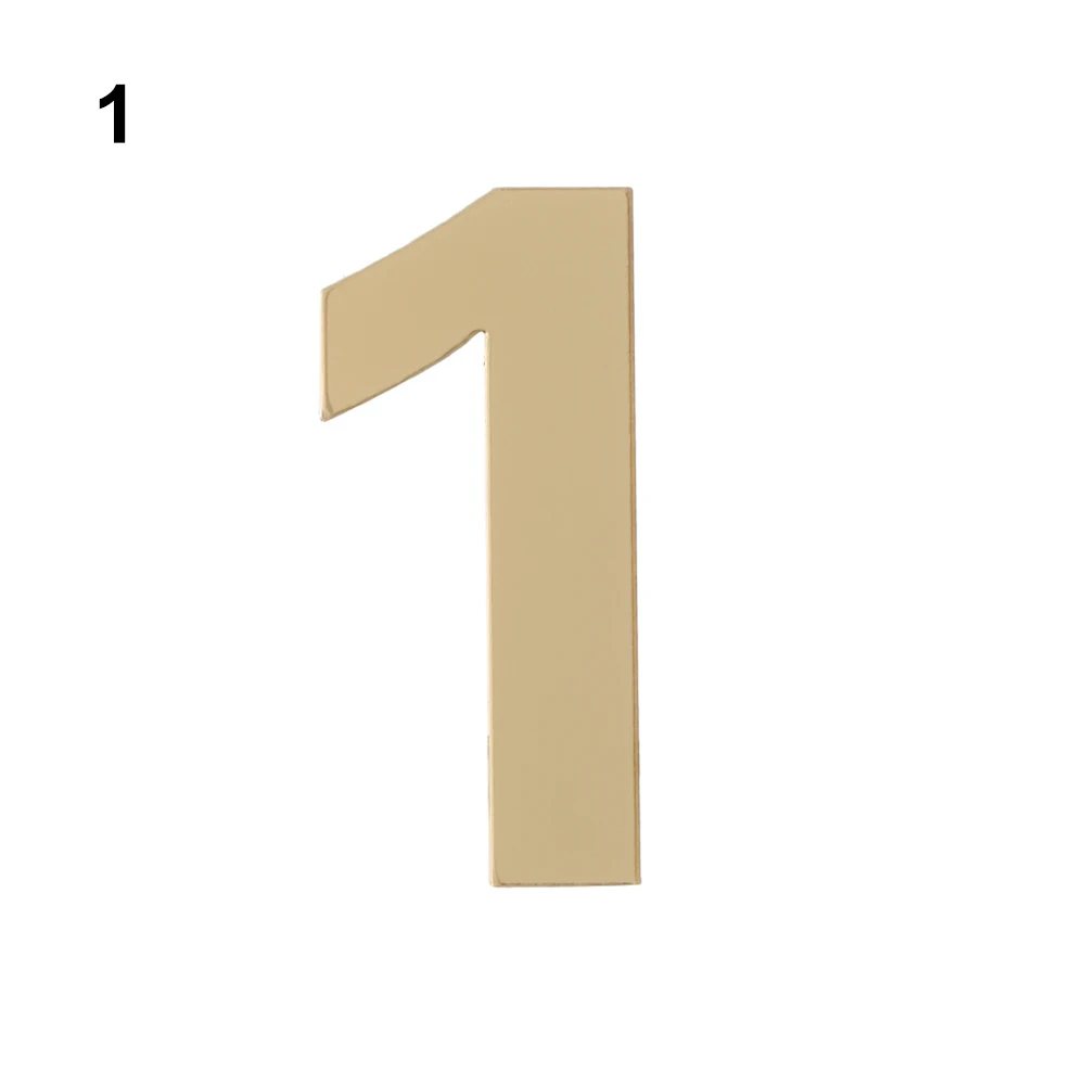 1Pcs Home Hotel Home Sticker Address Self-adhesive Door Plate Number Door Numeral Plaque House Drawer Sign Gate Digits
