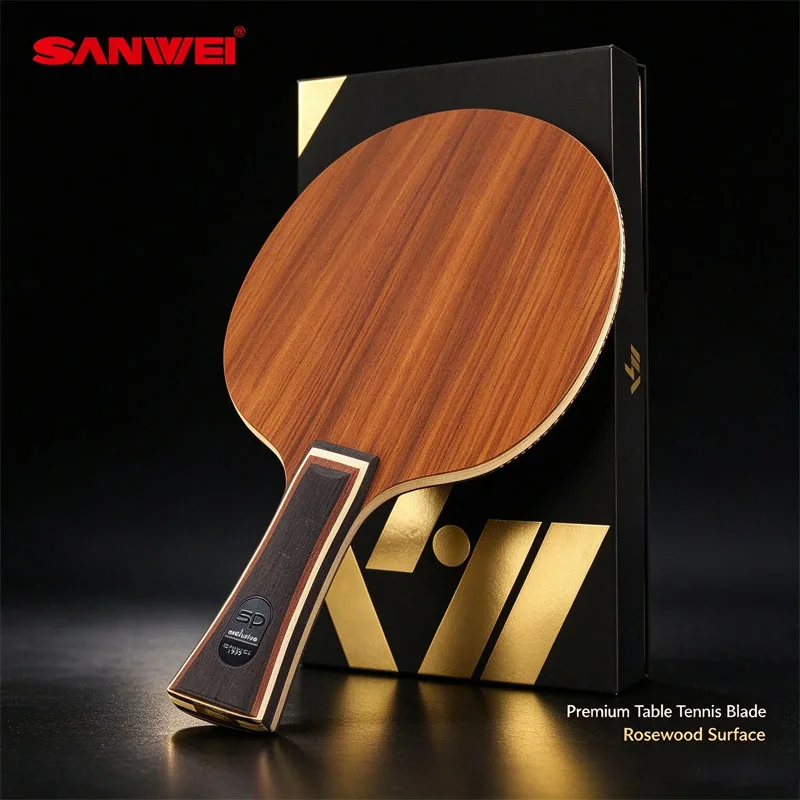 SANWEI Professional Offensive Ping Pong Racket Blade SPExclusive Huang Xinmin Table Tennis Blade for Spin Attack Fast Break Play