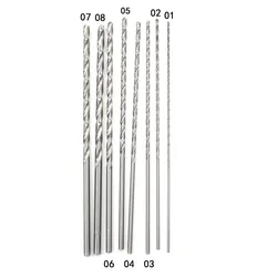 Broca HSS Straight Hank Auger, Extra Longo, 1.5 a 5mm de Diâmetro, 160mm, 1Pc