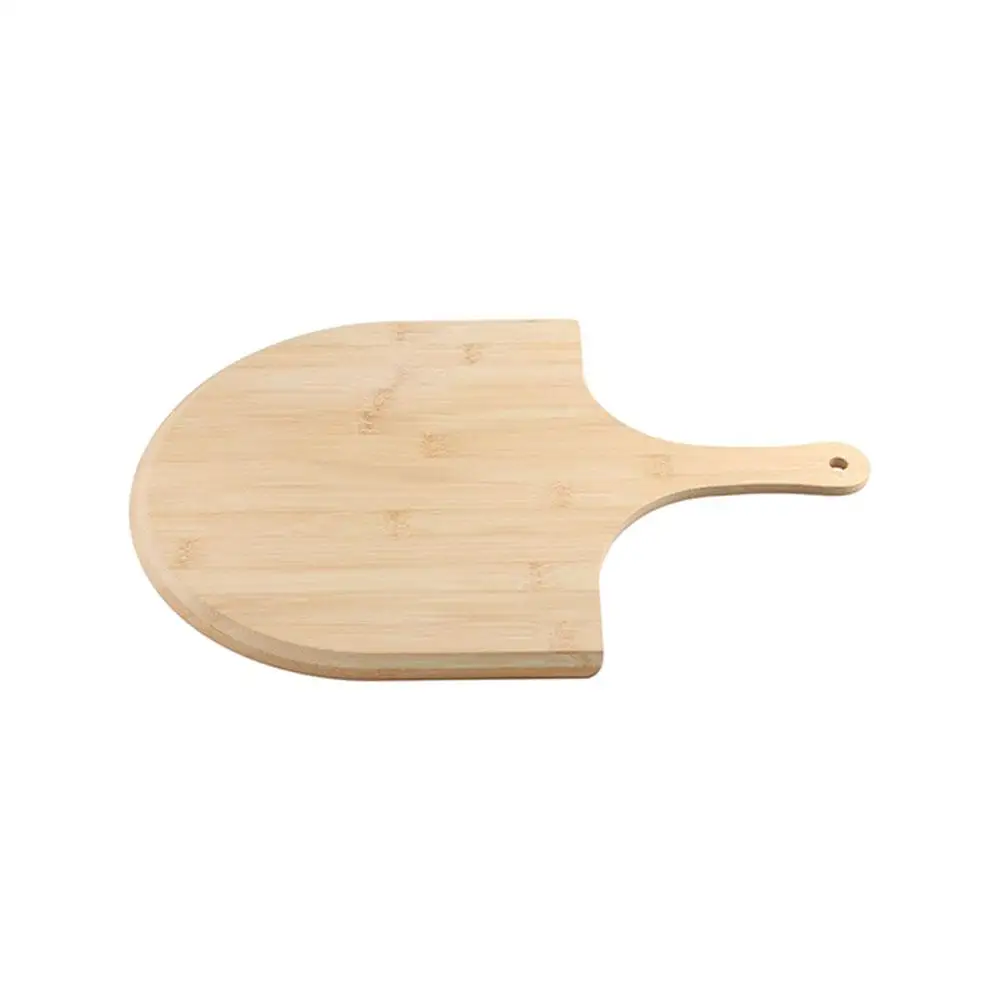 Premium Smooth Long Handle Pizza Peel Nonstick Durable Wooden Pizza Paddle Easy Storage Bamboo Wood Cheese Serving Tray Fruit