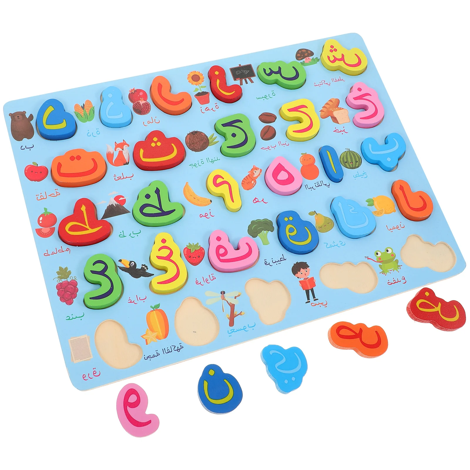 

Baby Toy Arabic Puzzle Wooden Toddler Puzzles Educational Toys Number 2980X2240X100CM Kids Alphabet Floor Child Preschool