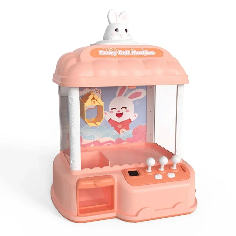 Aumentar o tamanho da boneca máquina de captura casa das crianças mini clipe brinquedo console de jogo crianças casa mini clipe brinquedo console de jogo