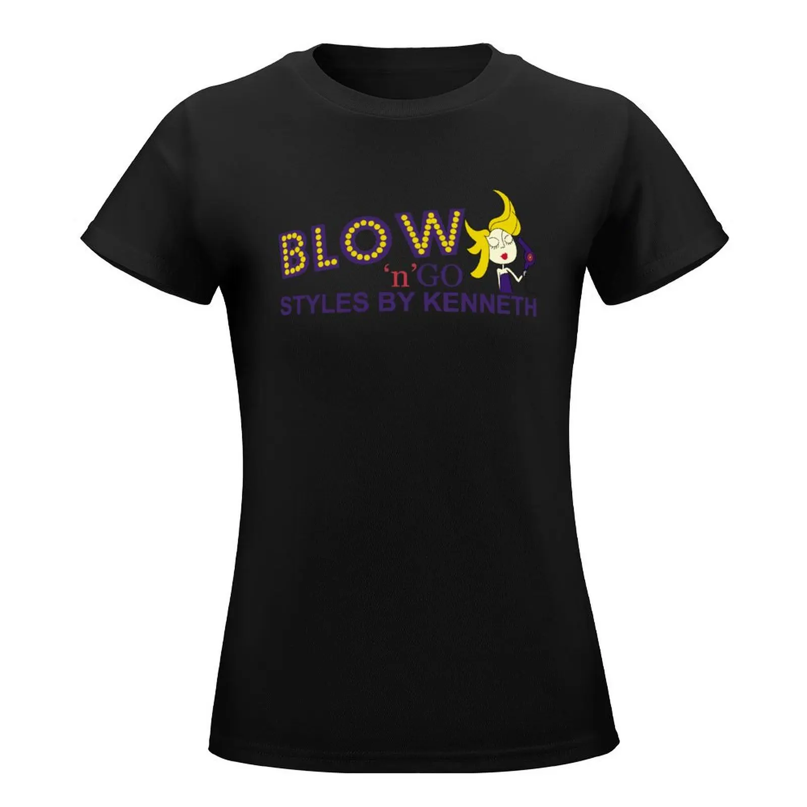 Blow 'n' Go - Styles By Kenneth T-Shirt anime funny Blouse spring clothes Women 2024