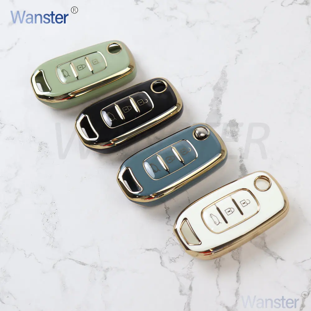 3 Buttons TPU Car Key Case Fob Cover Holder for Renault Duster Megane Duster Sandero Kangdoo Captur Twingo Arkana Clio 5 Logan
