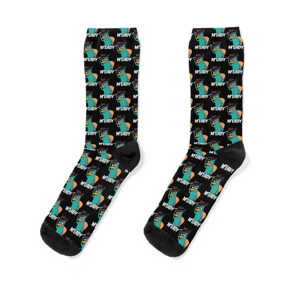 Perry Platypus - M_Lady Socks cartoon Stockings compression christmas gift Men's Socks Women's