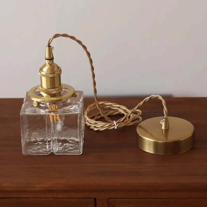 اليابانية الرجعية الزجاج قلادة ضوء الشمال الحد الأدنى الإقامة المنزلية السرير رئيس ضوء الفاخرة الإبداعية مطعم شرفة بهو الخفيفة