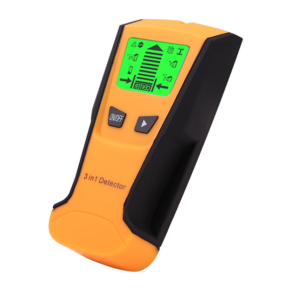 3 In 1 Metal Gold Detector Find Metal Wood Studs AC Voltage Live Wire Detector Wall Scanner Electric Box Finder Walls Detectors