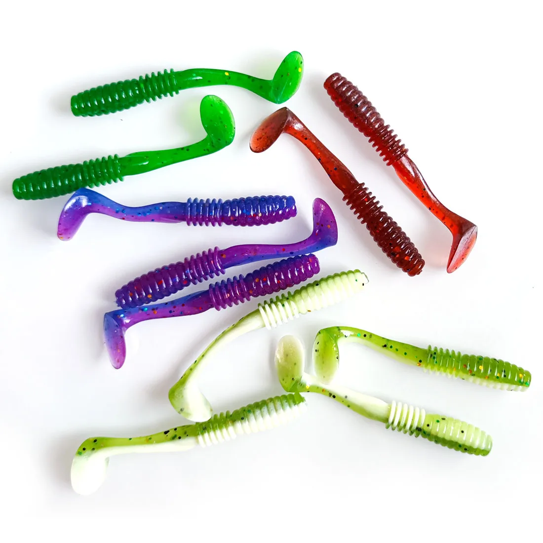 Water Sniper Fishing Artificial Worm Baits 70mm Shad Soft Lure Jigging Wobblers Salt Smell Silicone Bait