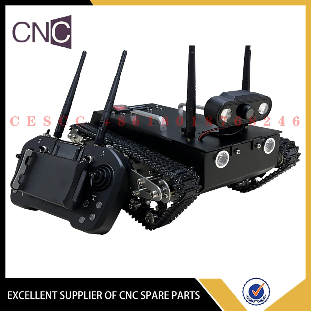 WT-200S Tracked Remote Control Tank Off-road Vehicle with Video Image Transmission Outdoor Shooting Reconnaissance Vehicle