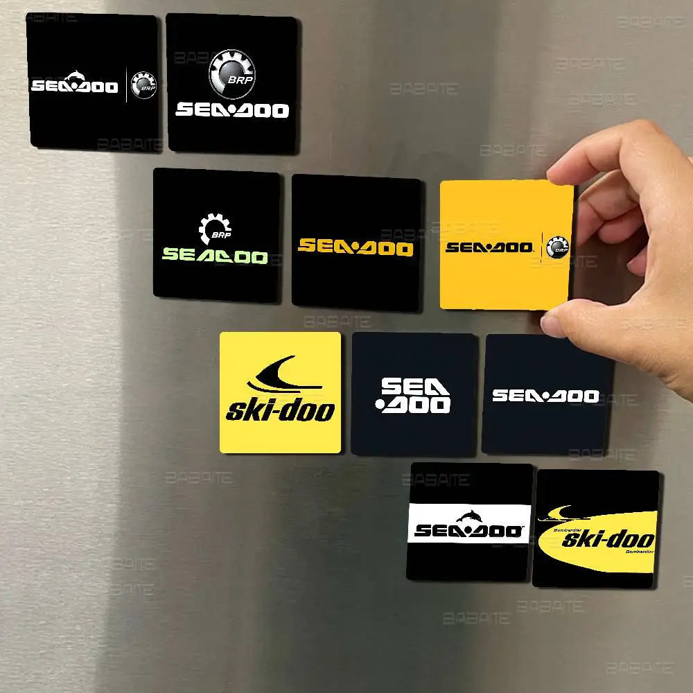S-Sea D-Doo Seadoo Fridge Magnet Creative Square Refrigerator Magnets Picture for Kitchen Office Whiteboard Home Gifts