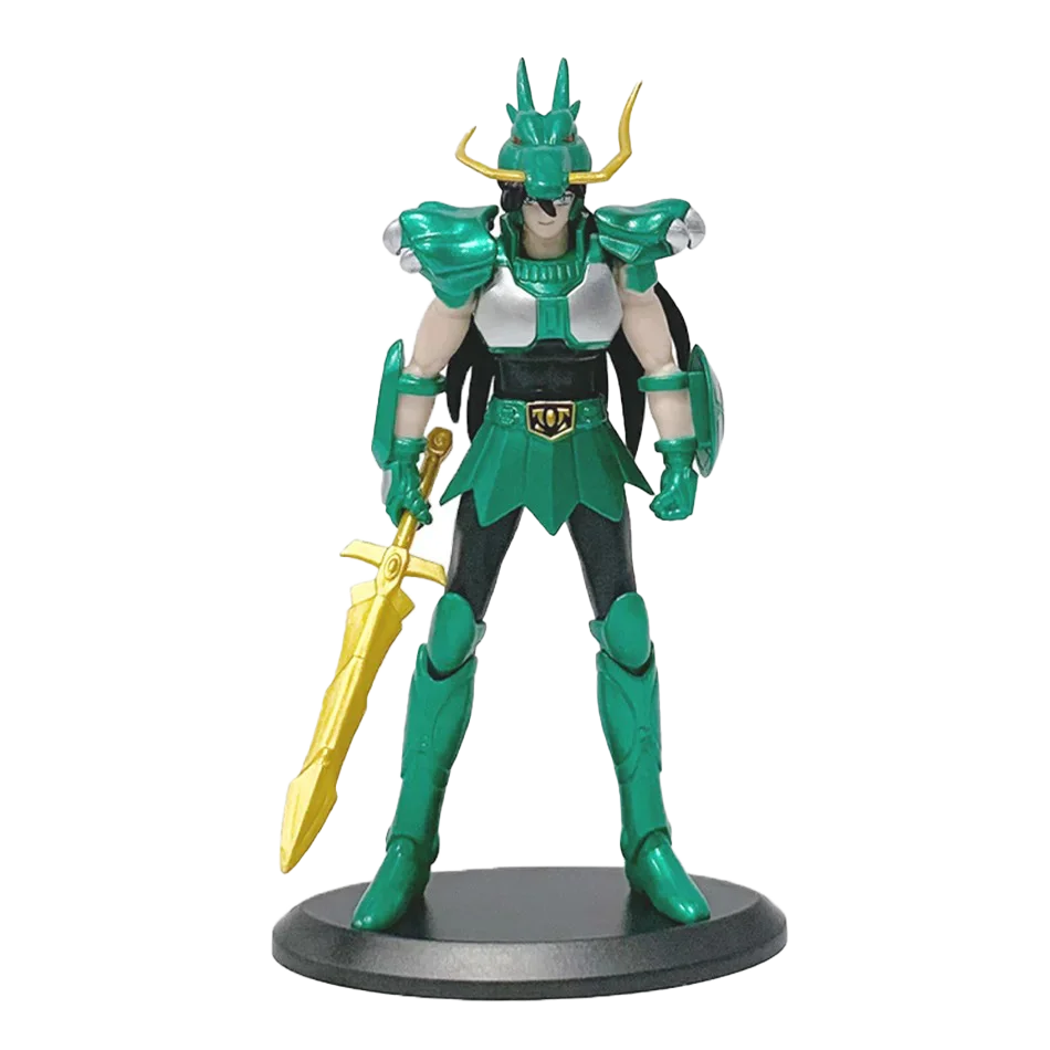 Saint seiya estatueta de ação ikki hyoga seiya shiryu mito em pé pano cavaleiros do zodíaco figuras modelo brinquedos presente das crianças