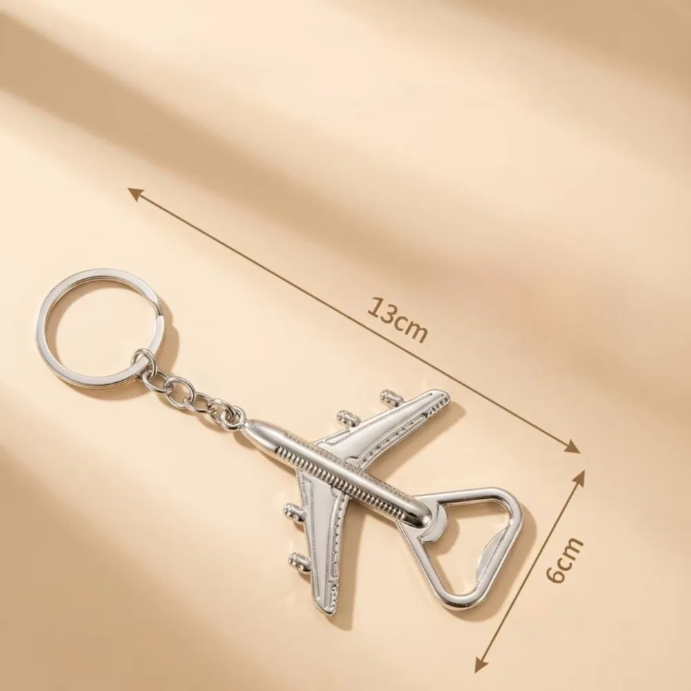 Kreativer Personalisierter Schlüsselanhänger Metall-Flugzeugmodell Flaschenöffner Schlüsselring Kompakter Vintage-Schlüsselanhänger Exquisites Geschenk Taschenanhänger – Detail 2