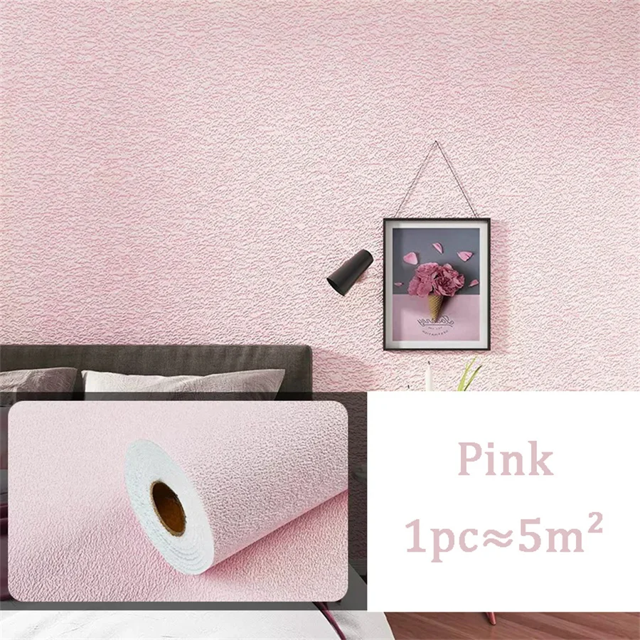 10m 3D Dikker zelfklevend behang linnen vlakte Diatomeeën Modder muurstickers kleur decor renovatie anti-collision Home Decor