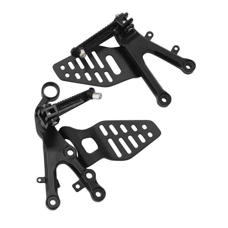 Motorcycle Front Foot Rest Bracket Set or Footpegs For Yamaha YZF R6 YZFR6 2006-2016 2015 2014 2013 2012 2011 2010 2009 2008 07