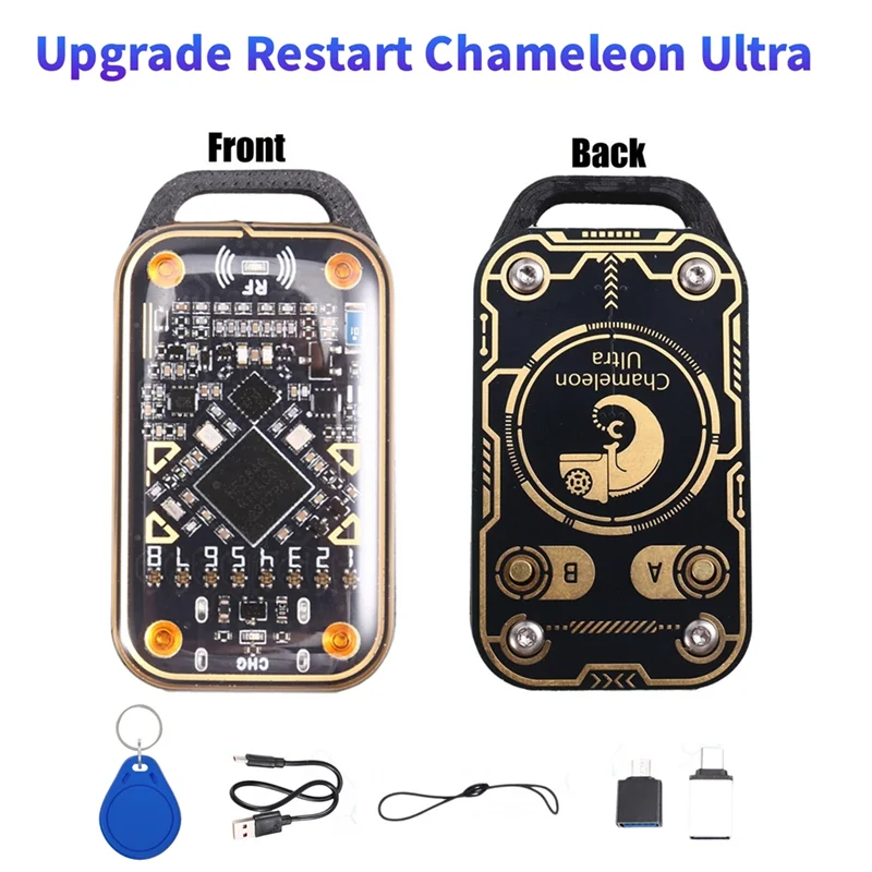 

-A99Z Chameleon Ultra Smart Card Emulator+UID Keychain RFID Smart Chip Reader 125K 13.56M Card Decode NFC Duplicator