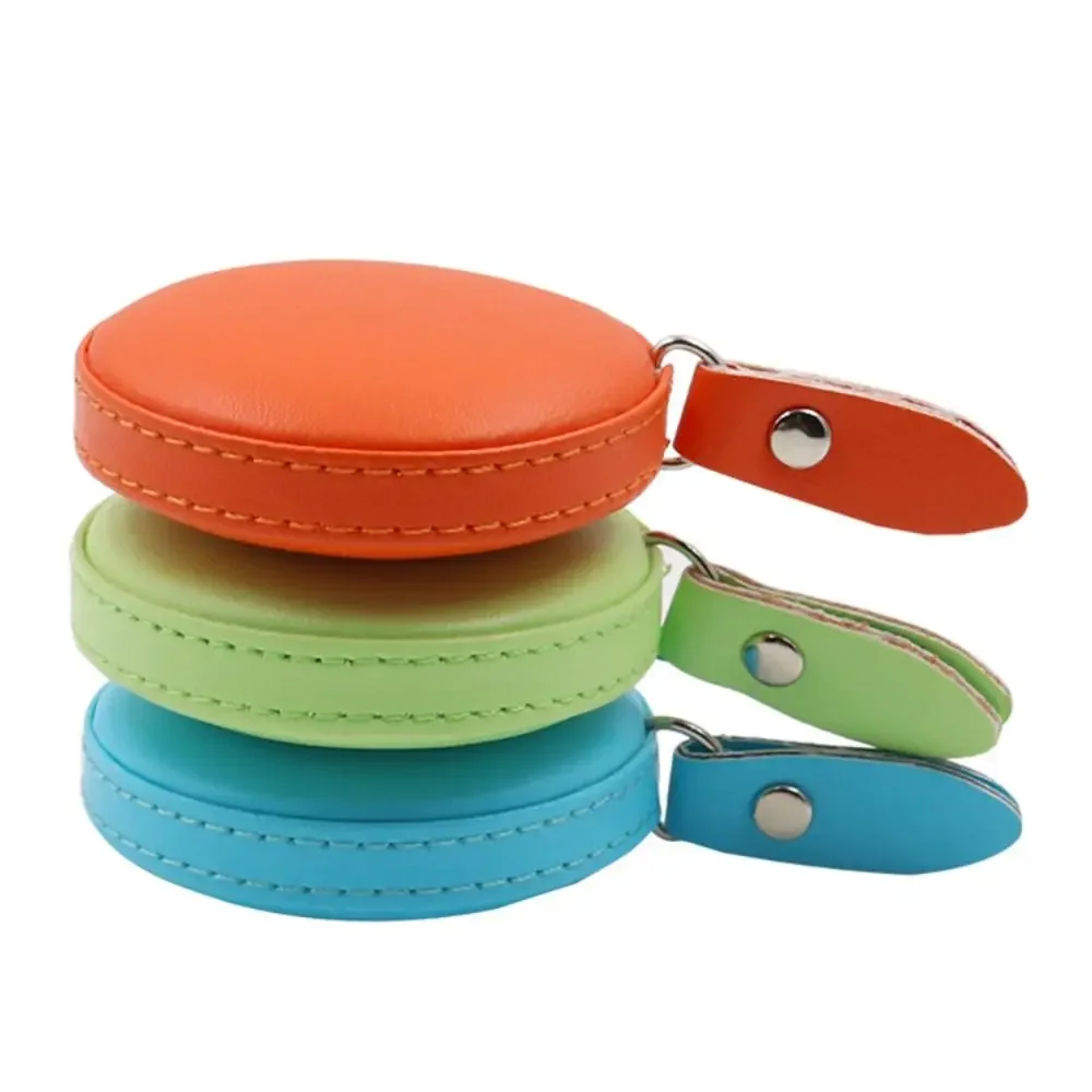 Measuring Tape Leather Retractable Ruler Tape Portable Centimeter Inch Roll Tape Practical Measures Height Ruler Measuring Tool