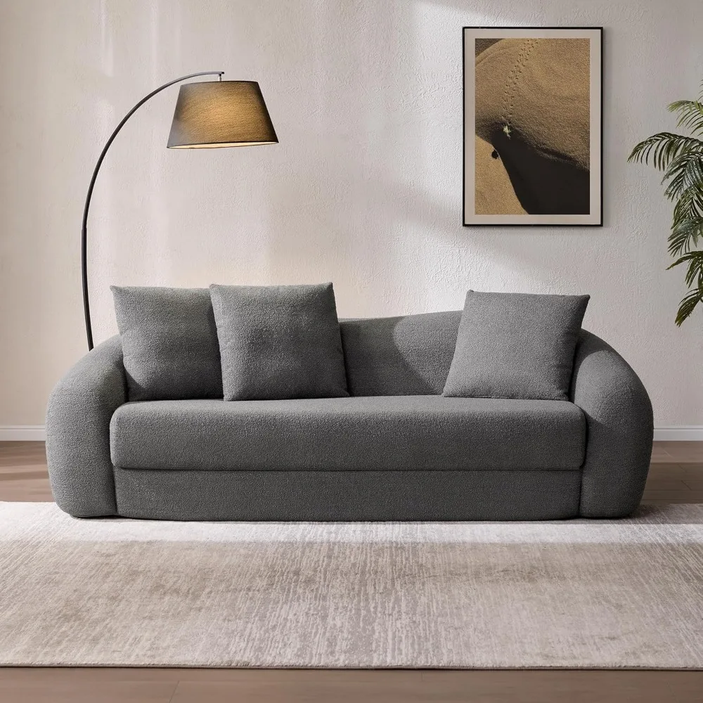

Sofa Couch Bed for Living Room Futon Cloud Boneless Sleeper Sofa Pull Out Convertible Floor Couch in a Box with Deep See