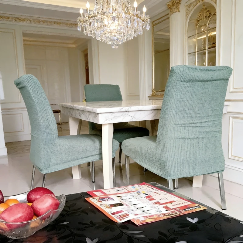 Cheaper Extra High Back Chair Cover Stretchable Oversized Chair Protector Modern Thickened Dining Room Chair Covers Universal