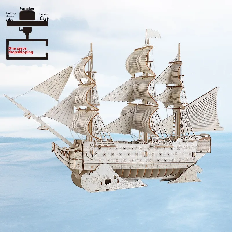 Cross-Border HMS Victorious Aircraft Carrier|3D Puzzle Building Blocks|Boys DIY Educational Wholesale|Hot Seller Fine Motor