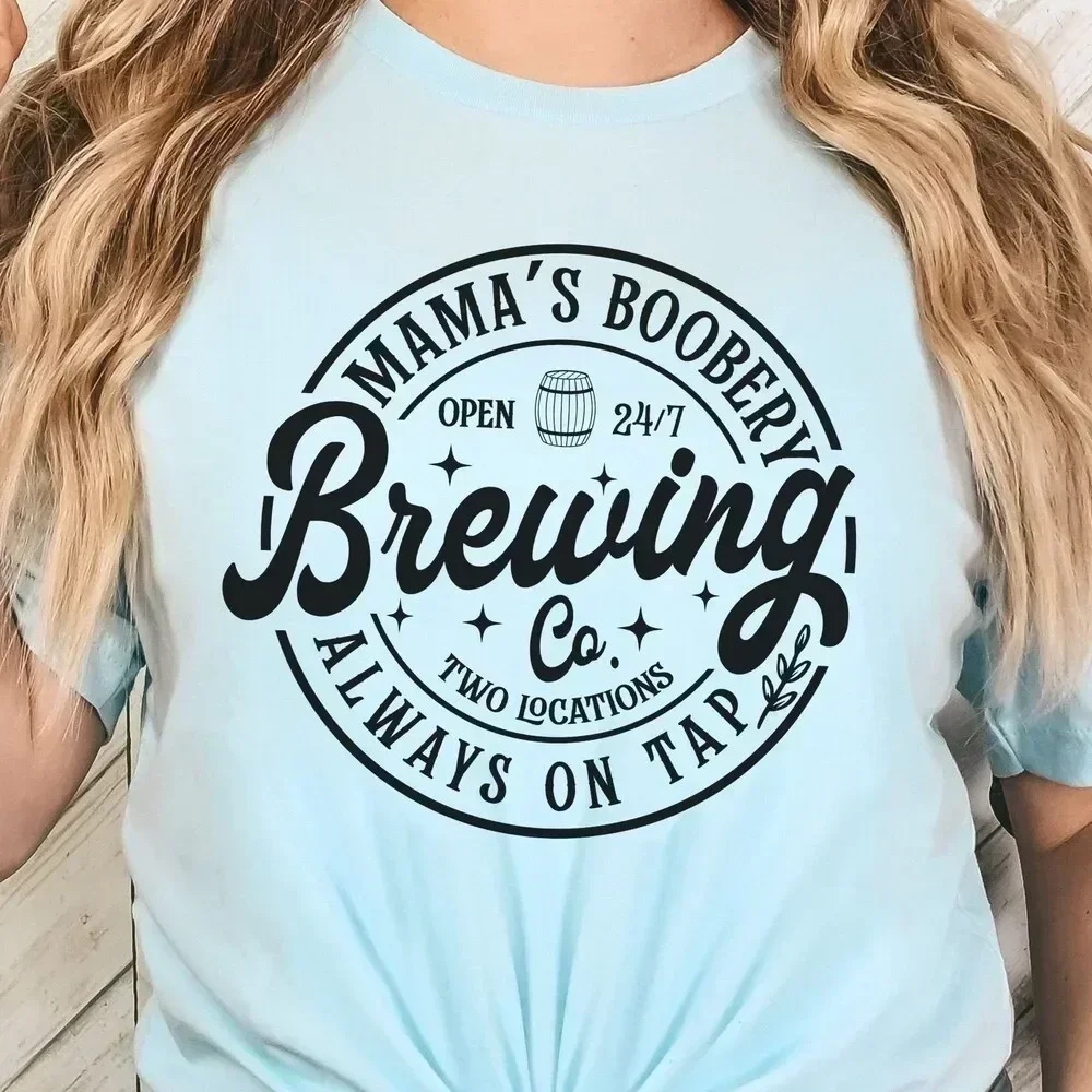 Mama'S Boobery T Shirt Funny Breastfeeding Mom Baby Shower New Nursing