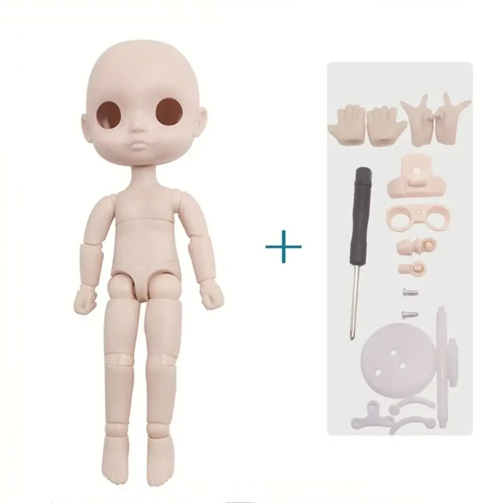 

Girls Gift Multi Joint Ob11 Doll Toy No Makeup White Skin Ymy Body Doll Hand Set Movable Doll Model Body Gsc Head
