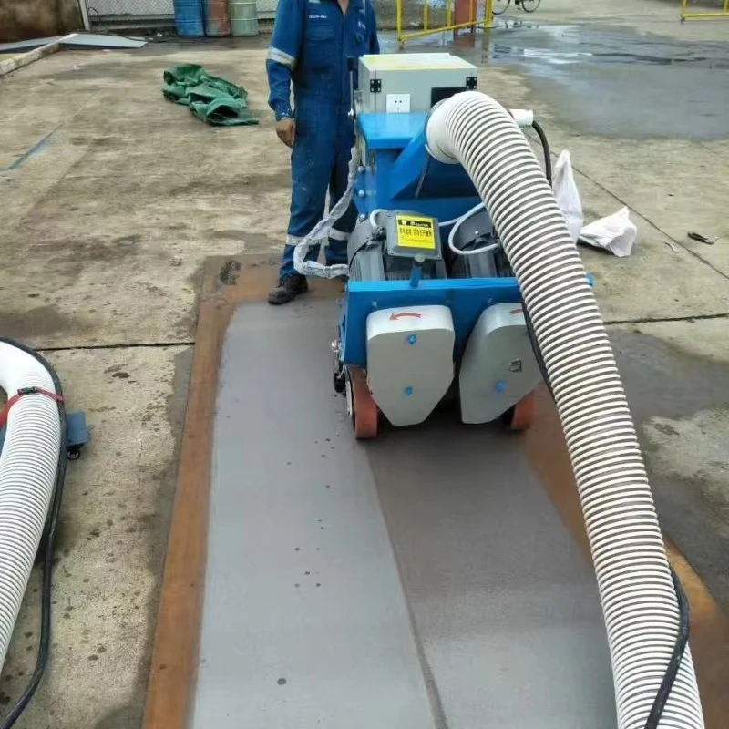 Industrial Portable Walk Behind Shot Blaster 550mm Heavy Steel Plate Surface Rust Cleaning And Sandblasting Preparation Tool