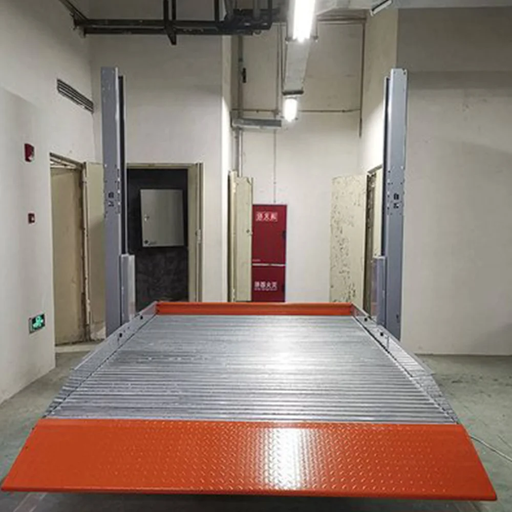 Outdoor Double Pillar Vehicle Storage Lift Car Stacker Parking Lift System